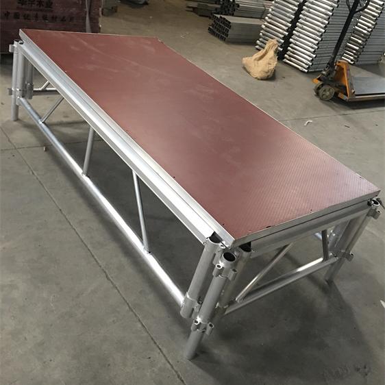 Gymnastics Beam Floor - Pre-Assembled Stage Platform Durable Aluminum Ground