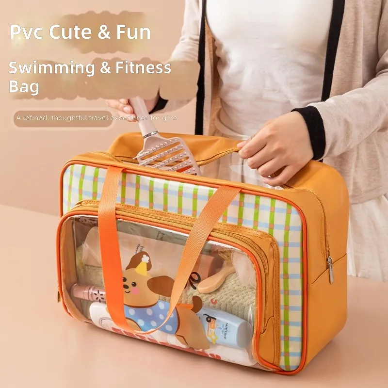 Sports Equipment Bag - Cute PVC Waterproof Dry Wet Separation