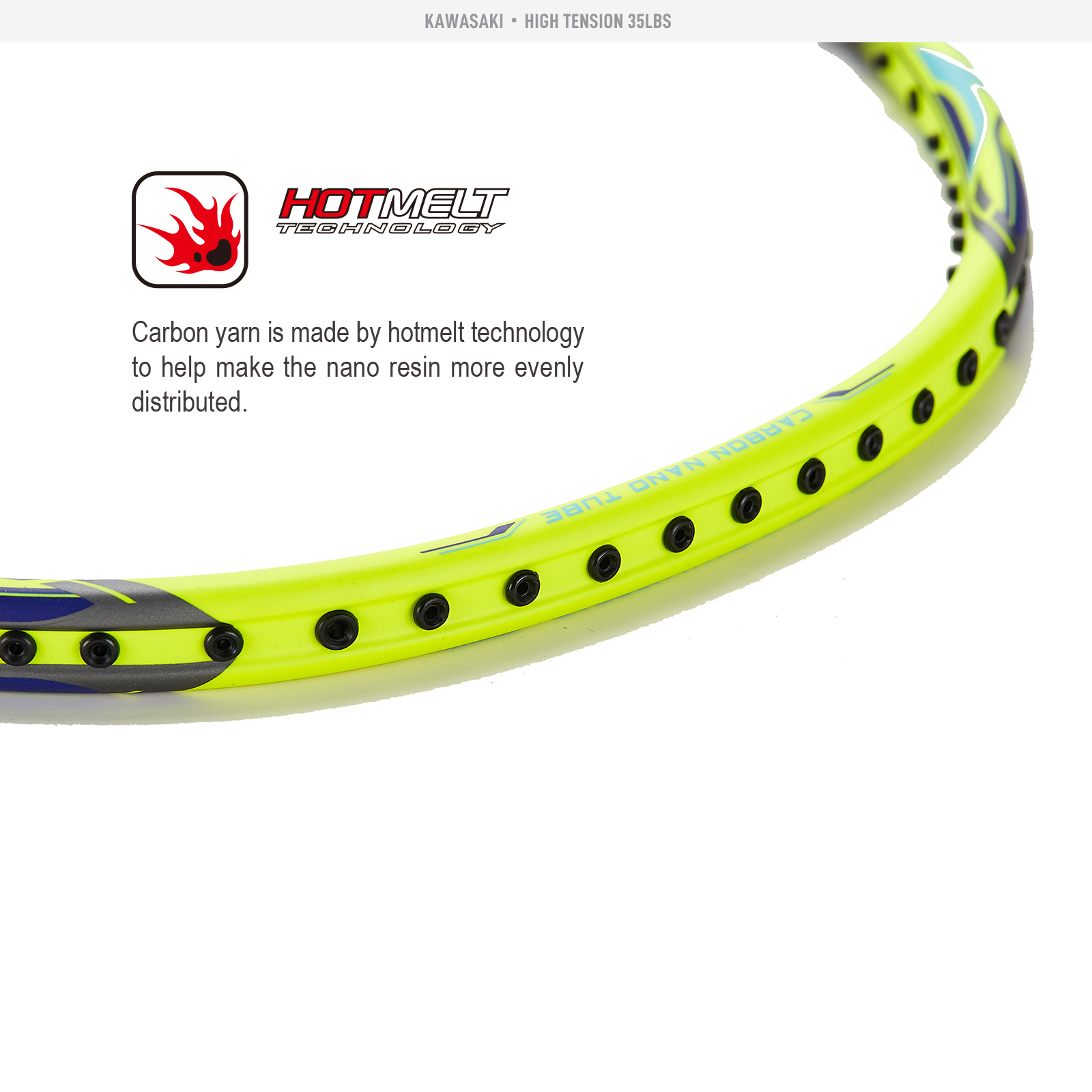 Kawasaki Badminton Racket High - Badminton Racket Carbon avis et prix