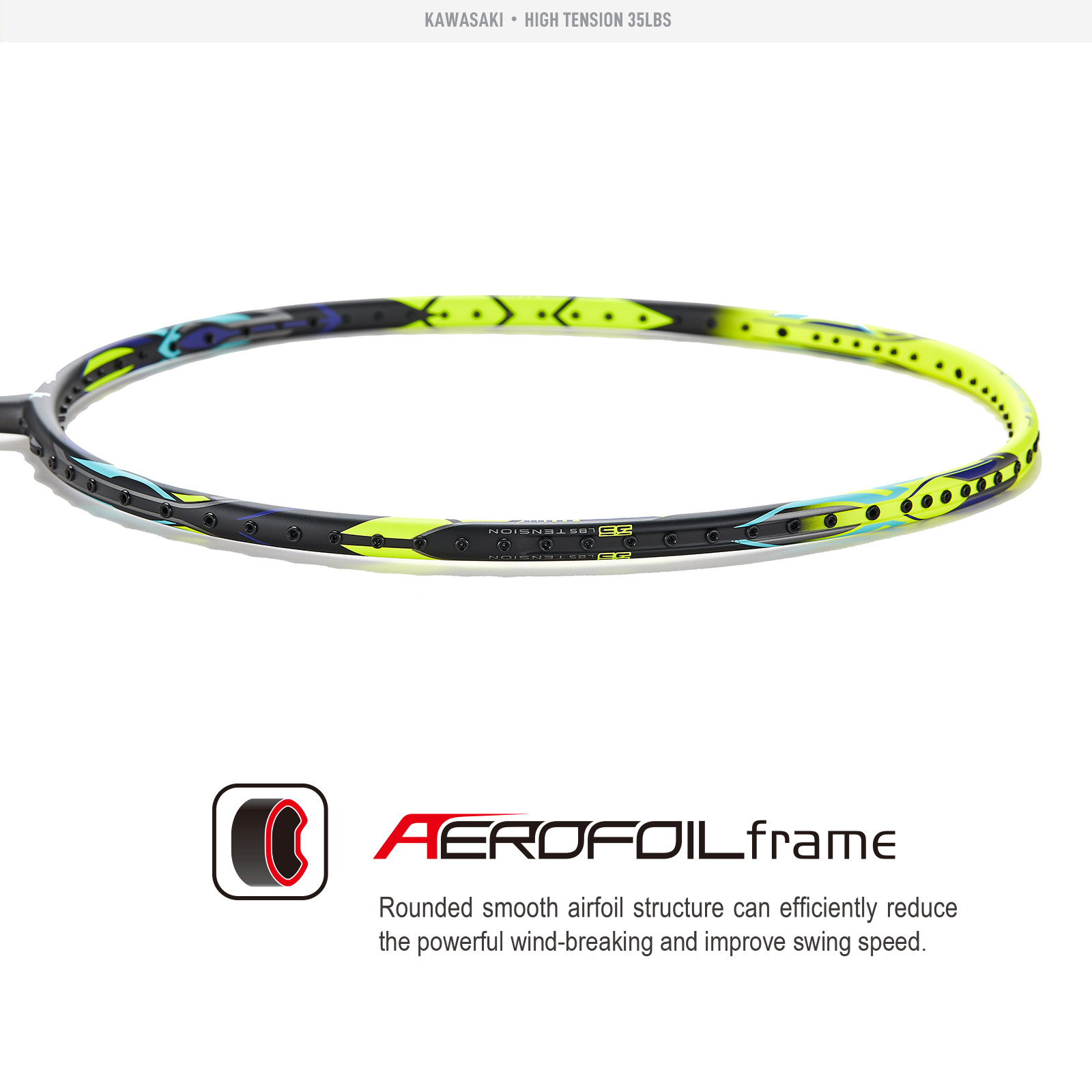Kawasaki Badminton Racket High - Badminton Racket Carbon avis et prix