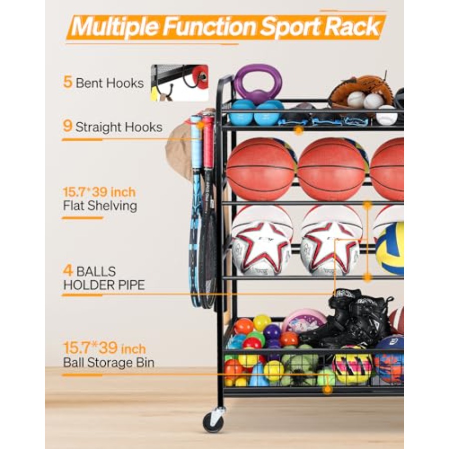 Garage Sports Equipment Organi - Sports Equipment Basketball avis et prix