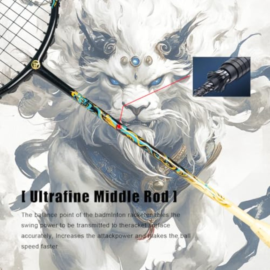 Lion Dance Chinese Style 6U G5 - Badminton Racket Carbon avis et prix