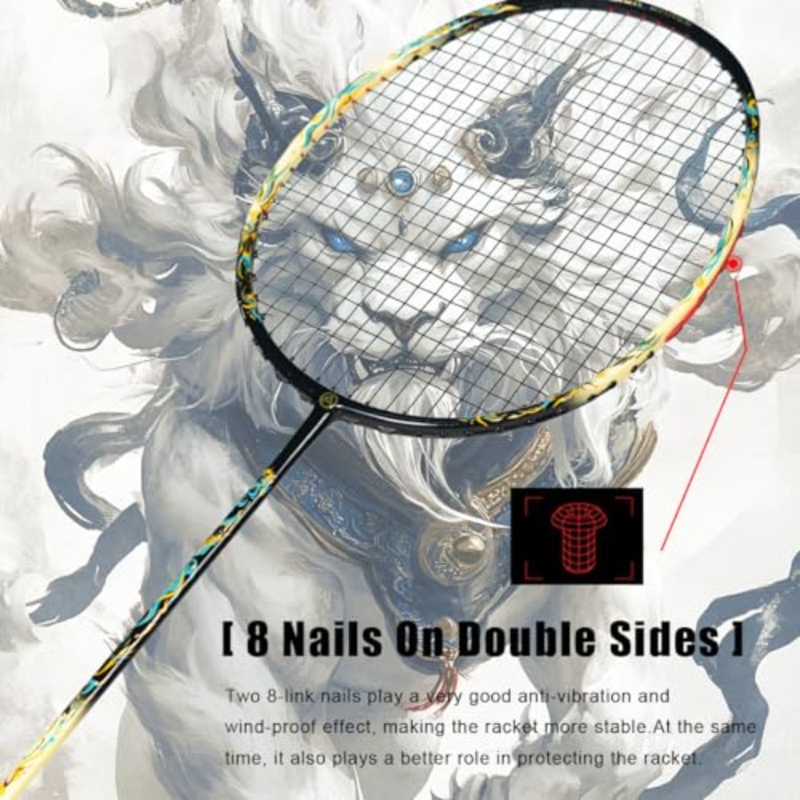 Lion Dance Chinese Style 6U G5 - Badminton Racket Carbon avis et prix