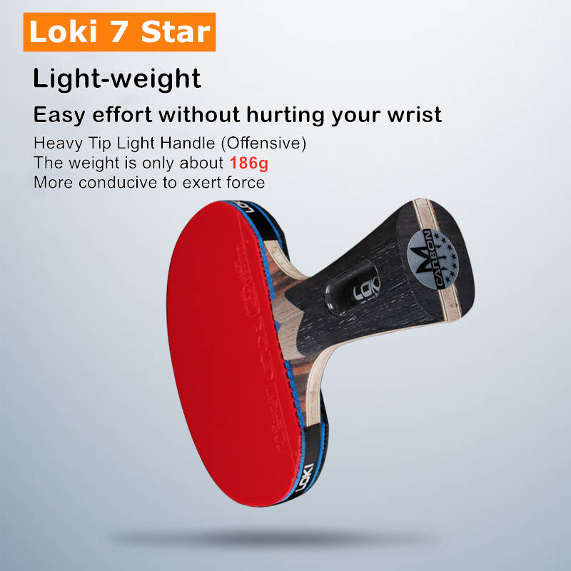 Loki 7 Star Table Tennis Racke - Badminton Racket Carbon avis et prix