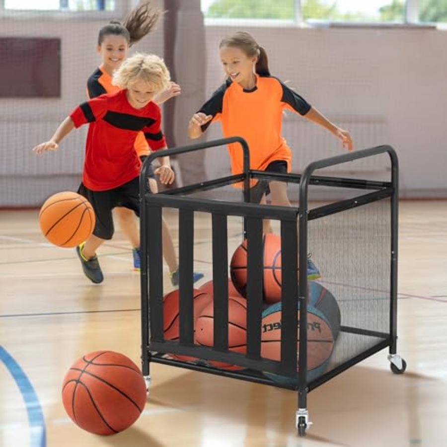 Rolling Sports Ball Storage Ca - Sports Equipment Basketball avis et prix