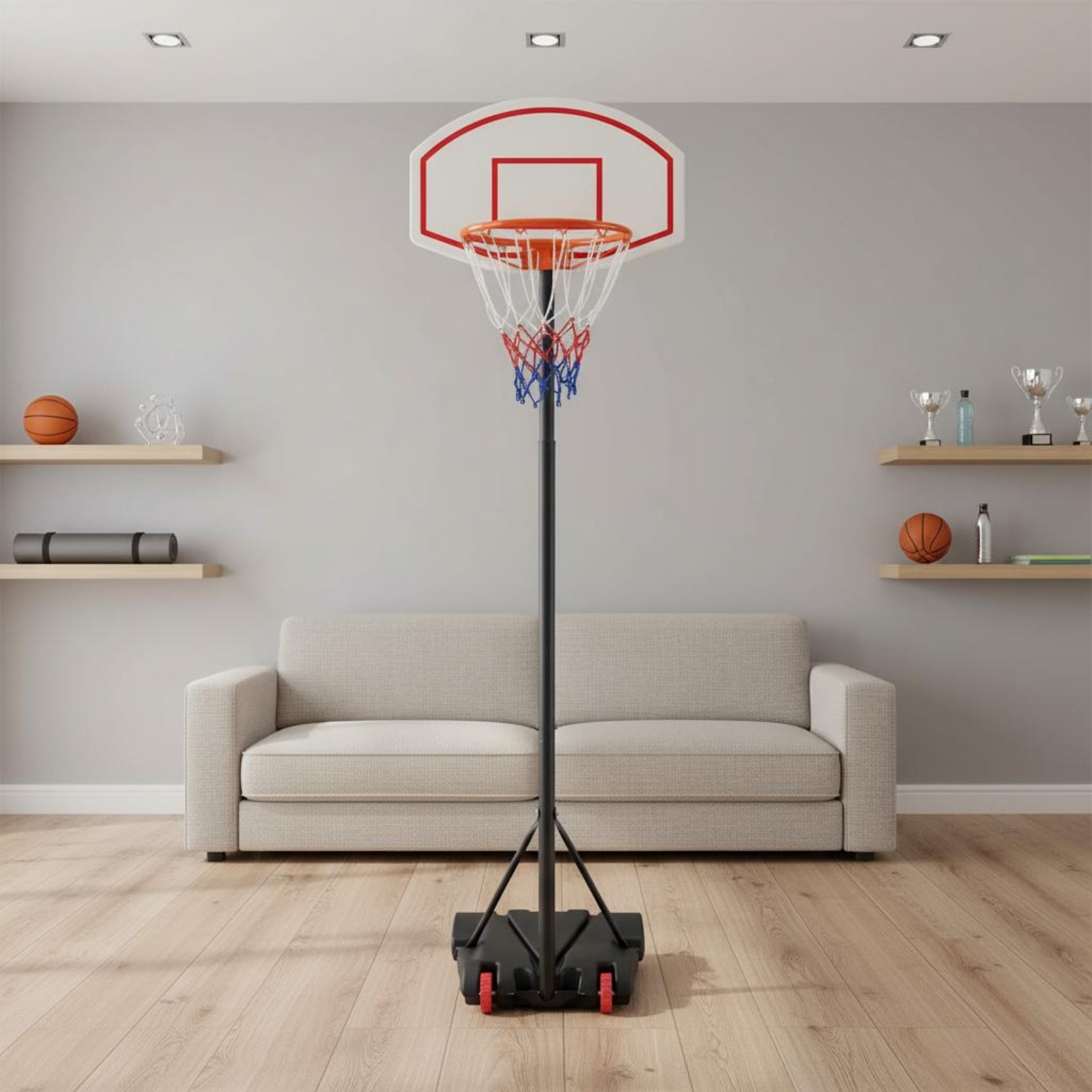 Height Adjustable Hoop Indoor  - Sports Equipment Basketball avis et prix