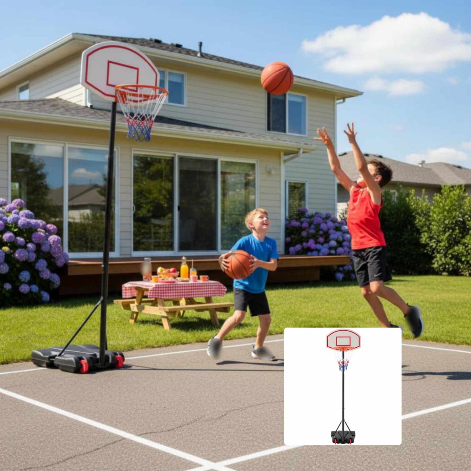 Height Adjustable Hoop Indoor  - Sports Equipment Basketball avis et prix