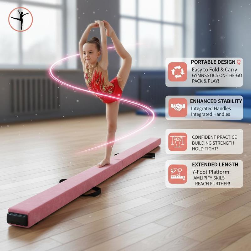7 Feet Folding Portable Floor  - Gymnastics Beam Floor avis et prix