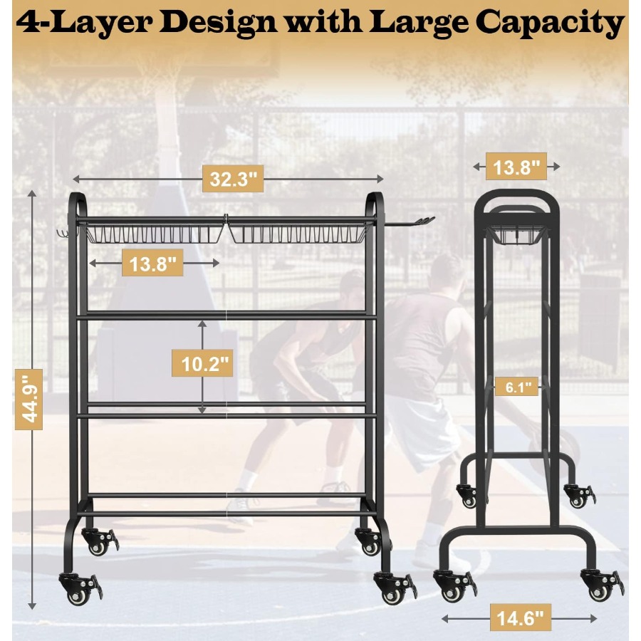 Basketball Racks Holder for Ba - Sports Equipment Basketball avis et prix