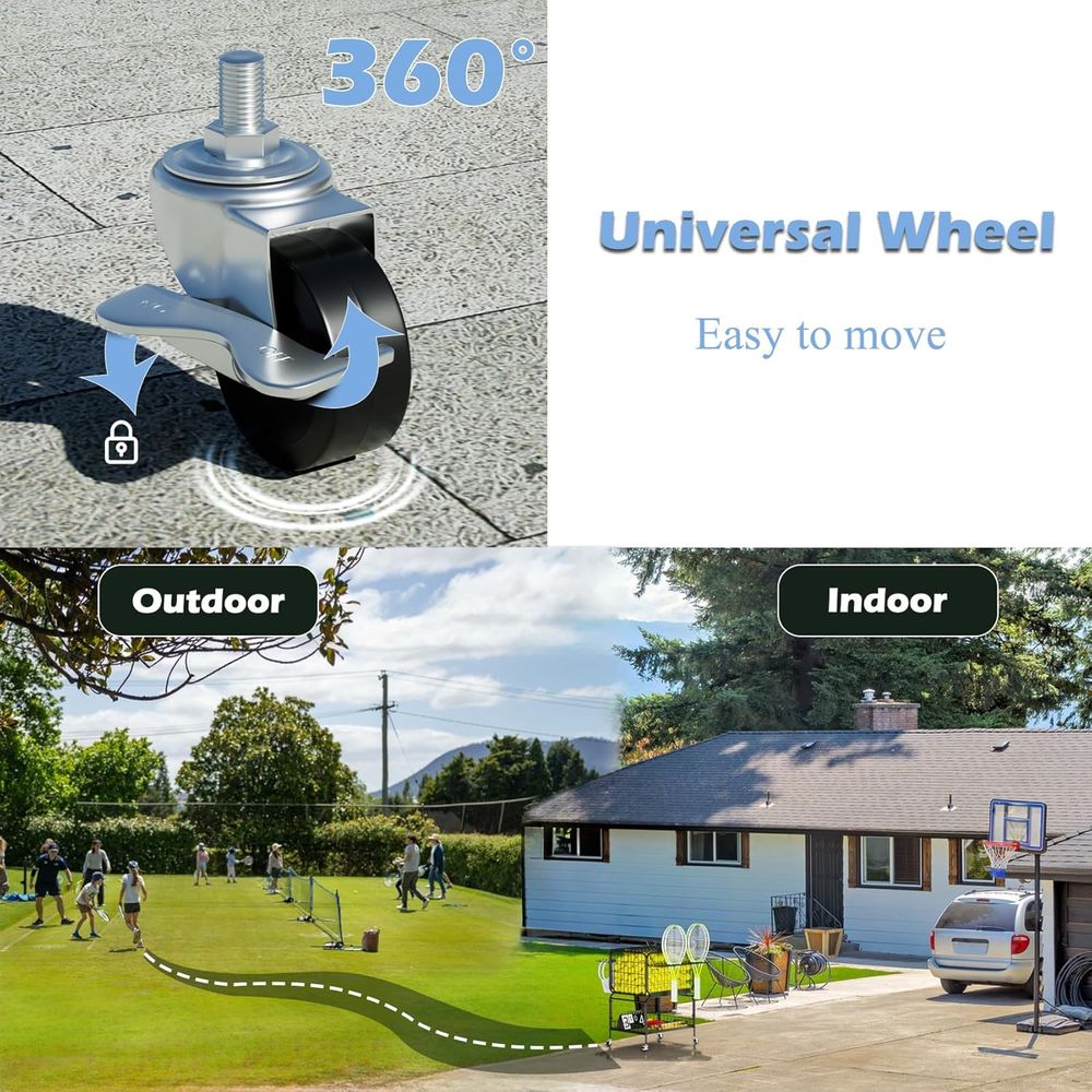 Portable Tennis Ball Cart for  - Sports Equipment Basketball avis et prix