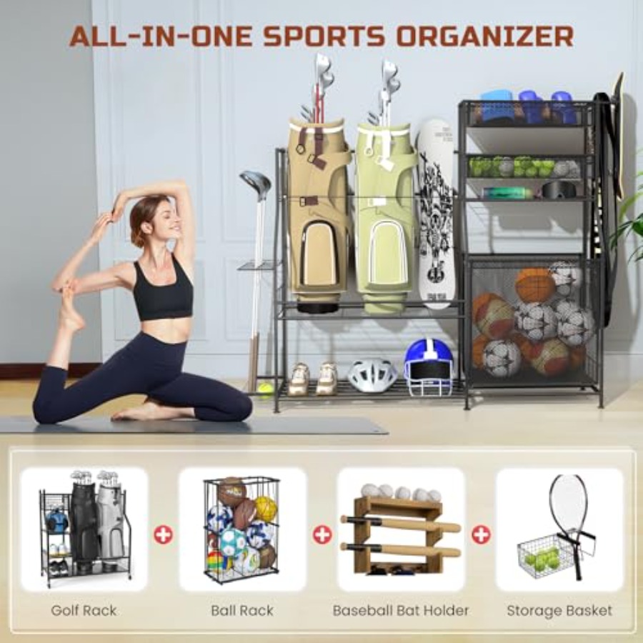 Garage Sports Equipment Organi - Sports Equipment Basketball avis et prix