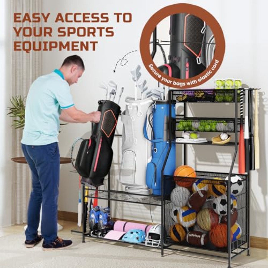 Garage Sports Equipment Organi - Sports Equipment Basketball avis et prix