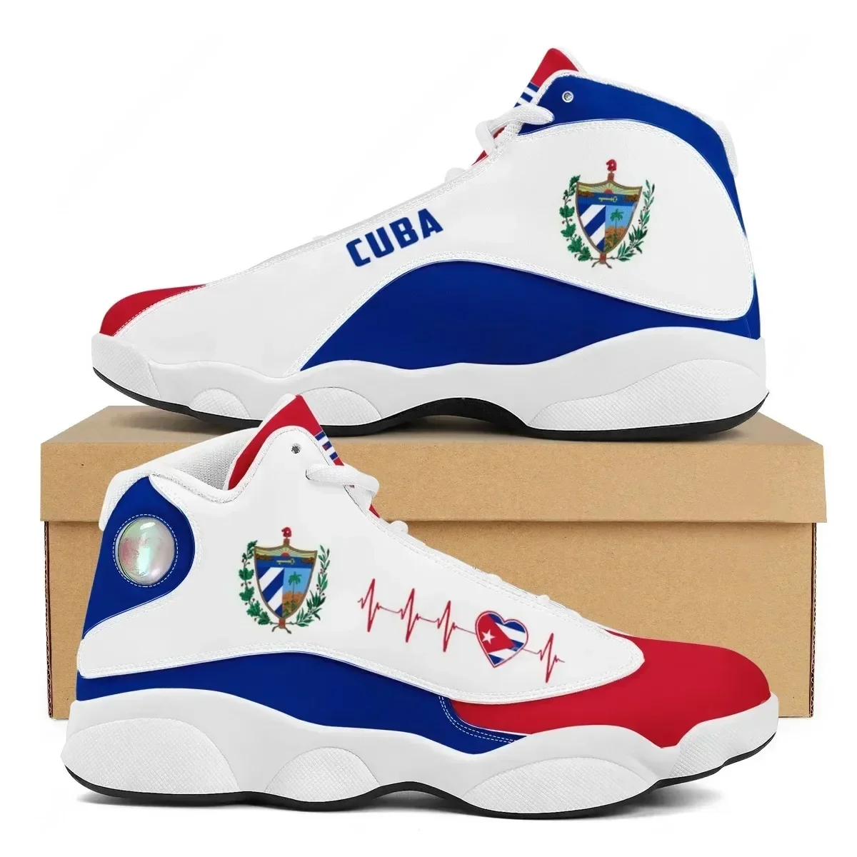 CUBA Flag Print Cool Men Baske - Sports Equipment For Running avis et prix