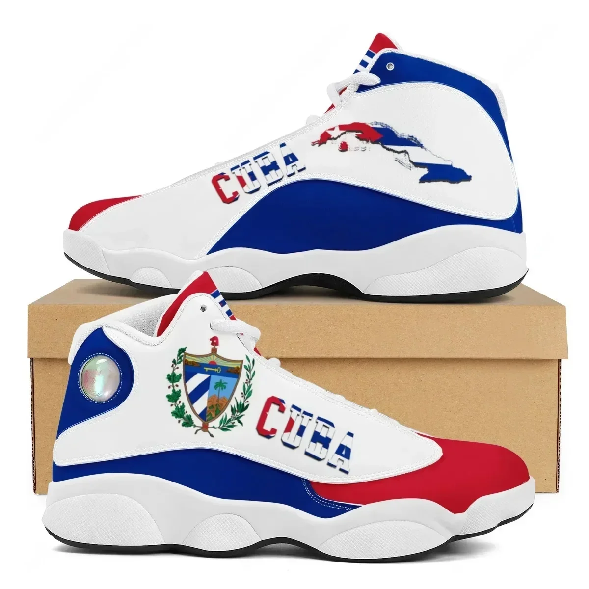 CUBA Flag Print Cool Men Baske - Sports Equipment For Running avis et prix
